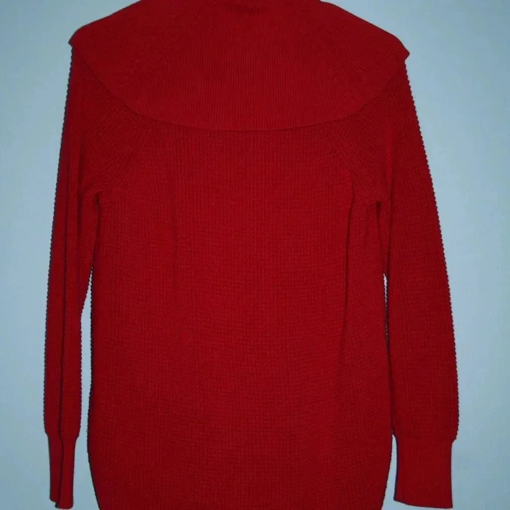 MICHAEL MICHAEL KORS XS Red Cowl Neck Sweater